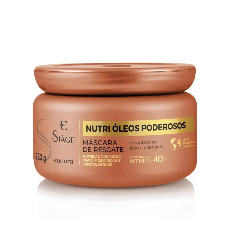 Mascara Capilar Eudora Siàge Nutri Óleos Poderosos 250g