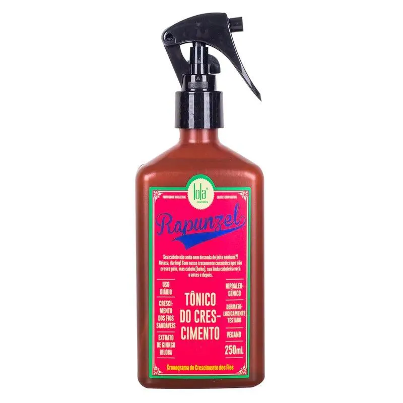 Tonico Do Crescimento Capilar Tratamento Antiqueda Rapunzel Lola Cosmetics 250ml