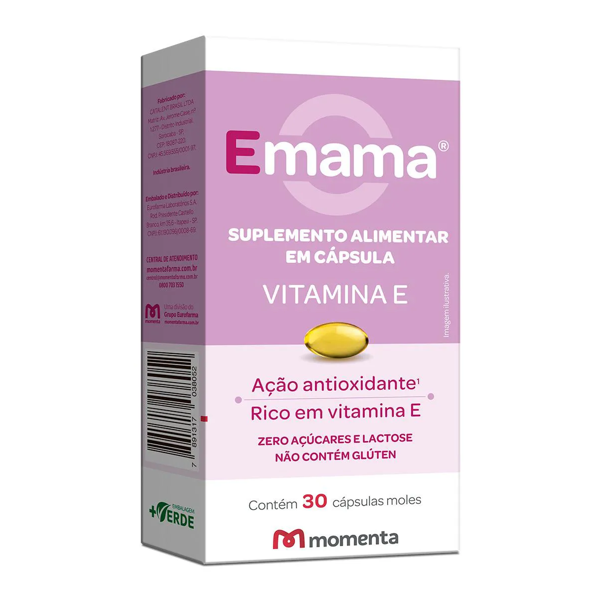 Vitamina E Emama 30 cápsulas