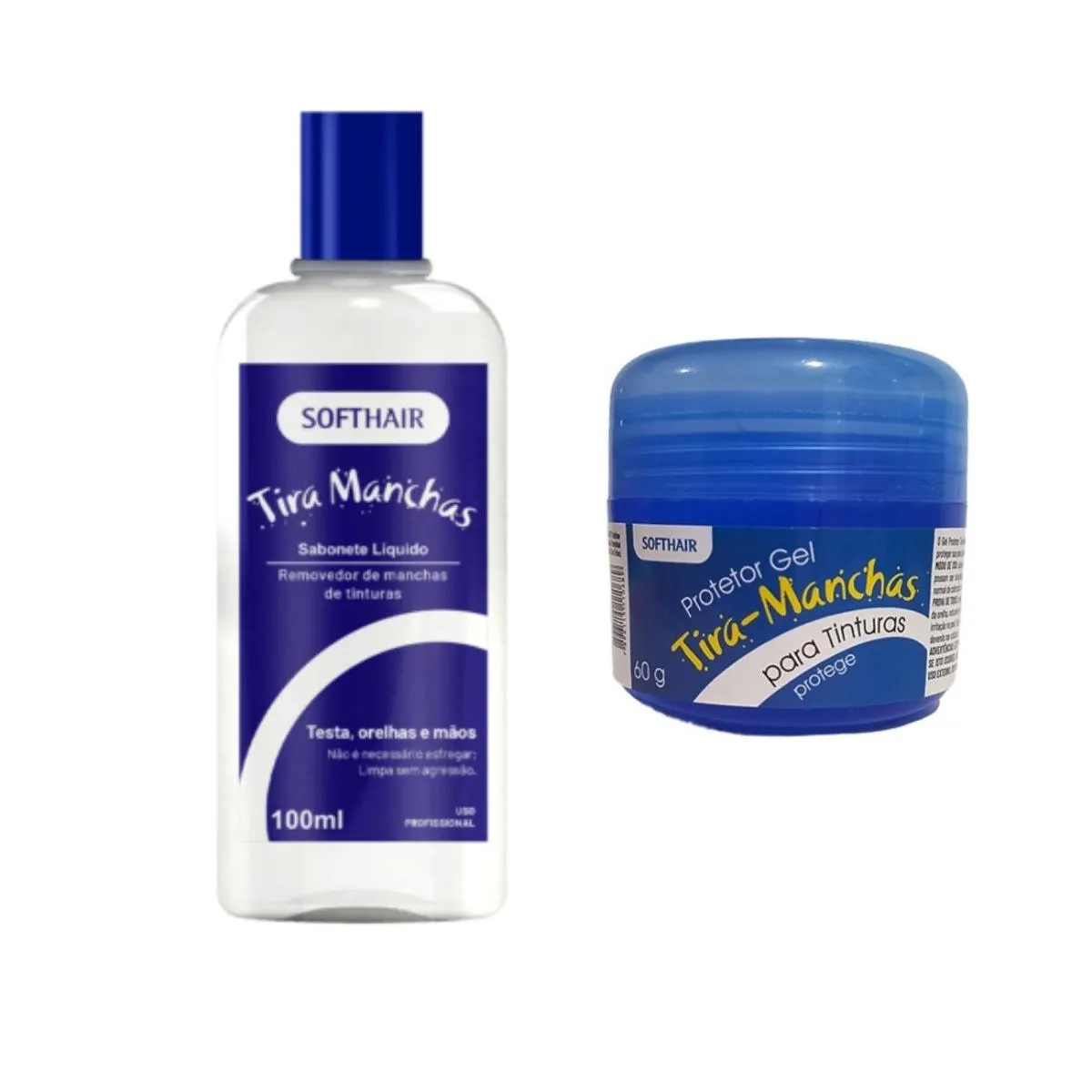 Tira Manchas Soft Hair Tintura Cabelo Na Pele + Gel Protetor