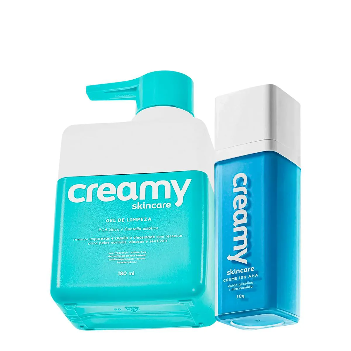 Kit Creamy Skincare  Ácido Skincare Glicólico e Gel de Limpeza  (2 produtos)