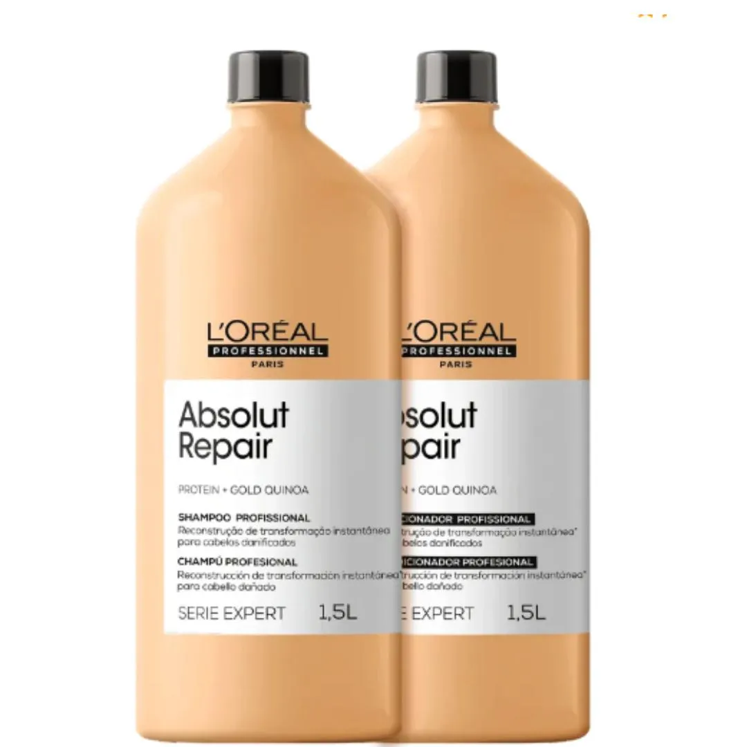 Kit L´Oréal Professionnel Serie Expert Absolut Repair Gold Quinoa + Protein Salon Duo (2 Produtos)