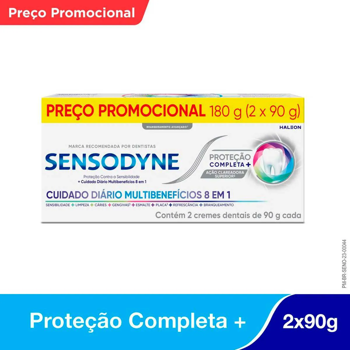 Kit Pasta de Dente Sensodyne Proteção Completa 90g - 2 unidades