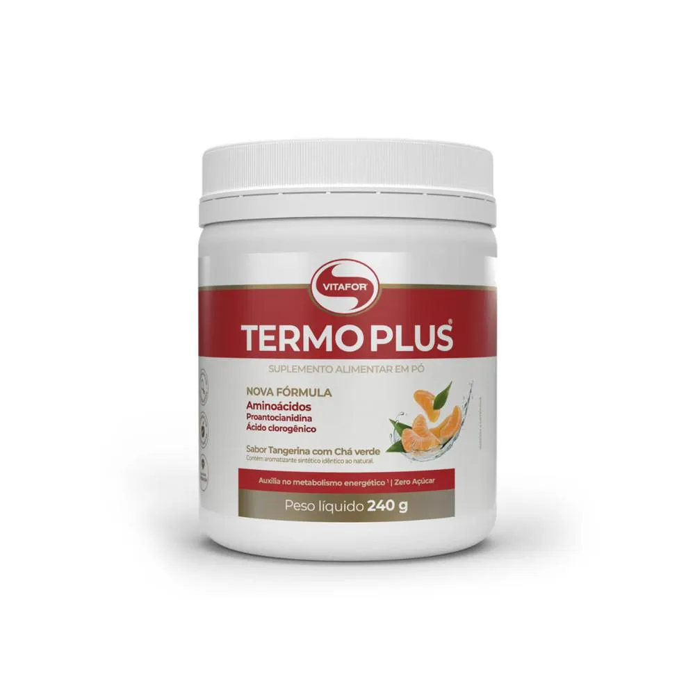 Termo Plus 240 g Sabor Tangerina com Chá Verde Vitafor