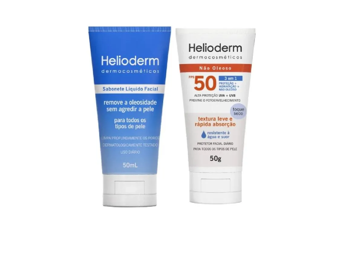 Kit Protetor Solar Facial FPS50 + Sabonete 50ml - kley Hertz