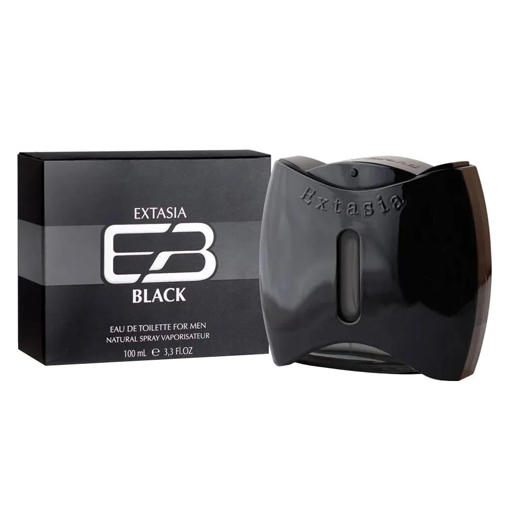 Perfume Extasia Black Eau De Toilette Masculino New Brand 100ml