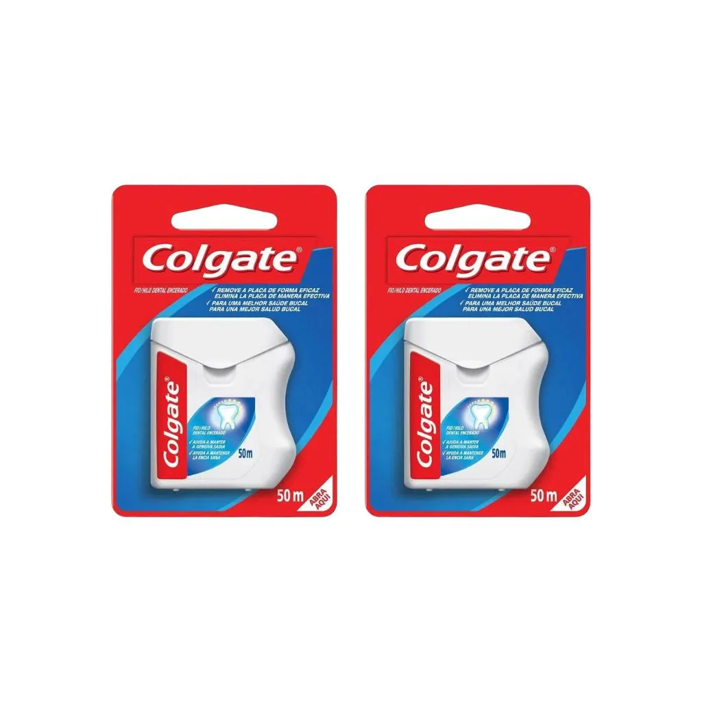 Fio Dental Colgate 50m - Kit C/ 2un