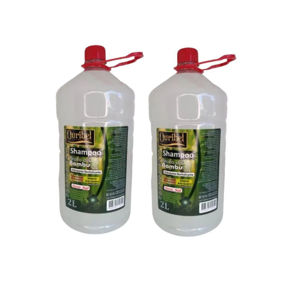 Shampoo Ouribel 2000ml Broto de Bambu - Kit C/2un