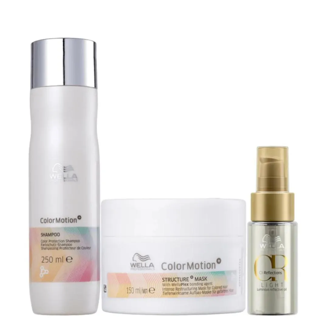 Kit Wella Professionals Color Motion+ +Oil Reflections Light Triplo (3 Produtos)