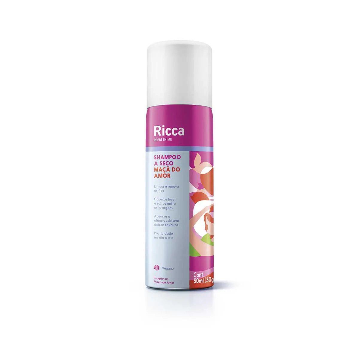 Shampoo a Seco Ricca Maçã do Amor 50ml