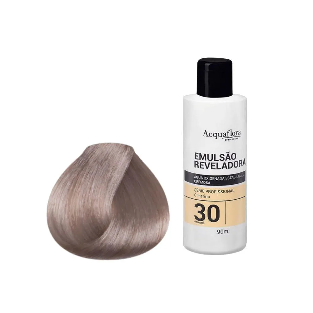 Kit Coloração Acquaflora Permanente 9.8+Água Oxigenad 30vol
