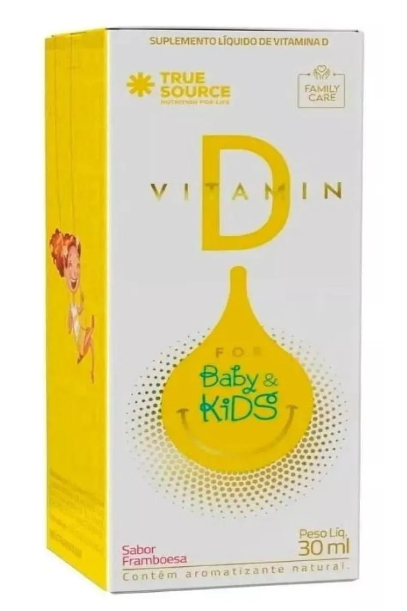 VITAMINa D FOR BABY & KIDS SABOR FRAMBOESA 30ML - TRUE SOURCE