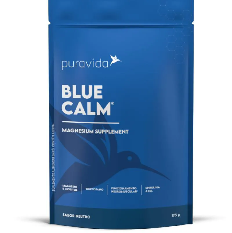 Blue Calm, com Magnésio, Sabor Neutro, 175g, Puravida