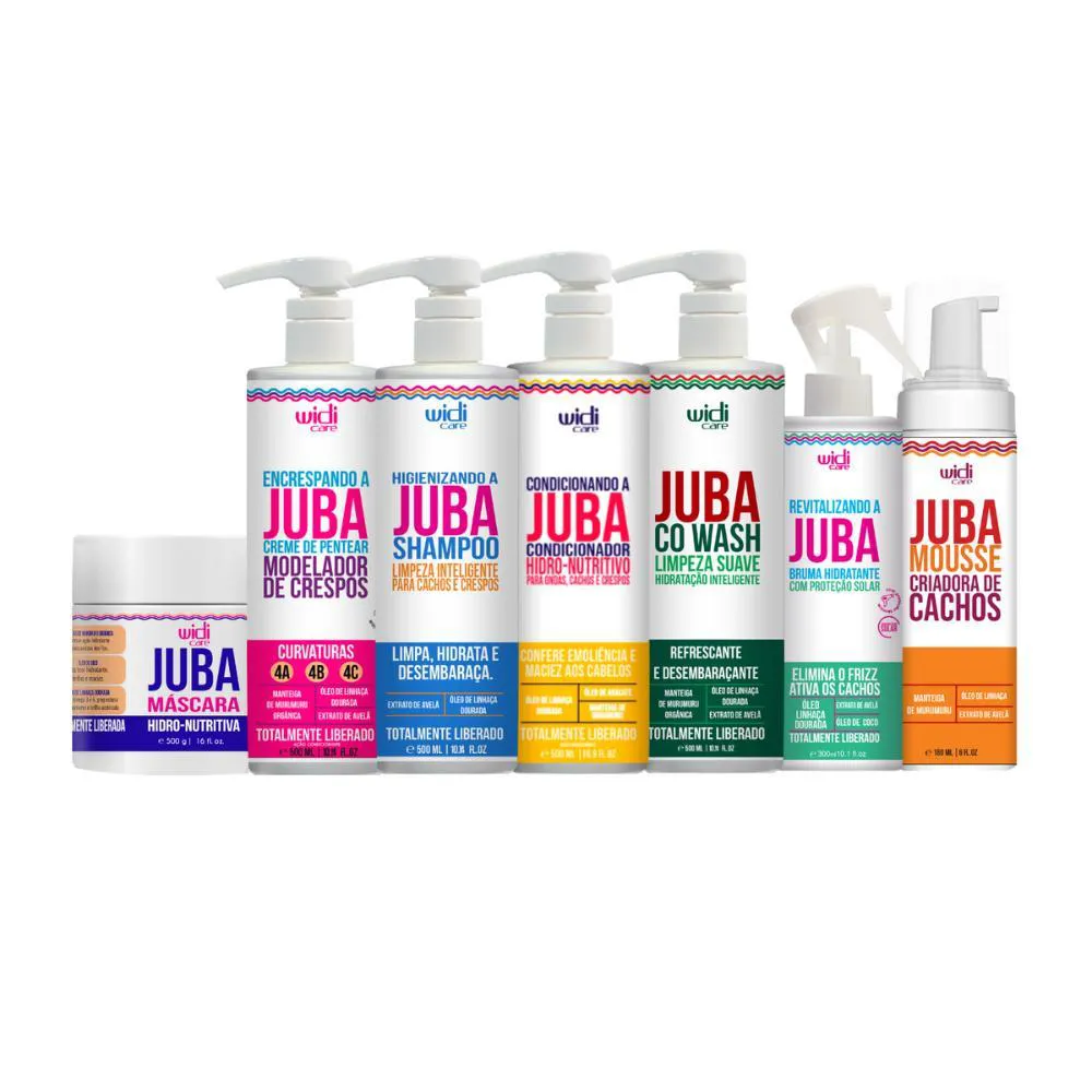 Widi Care Kit Encrespando a Juba Mousse Revitalizando (7 Produtos)