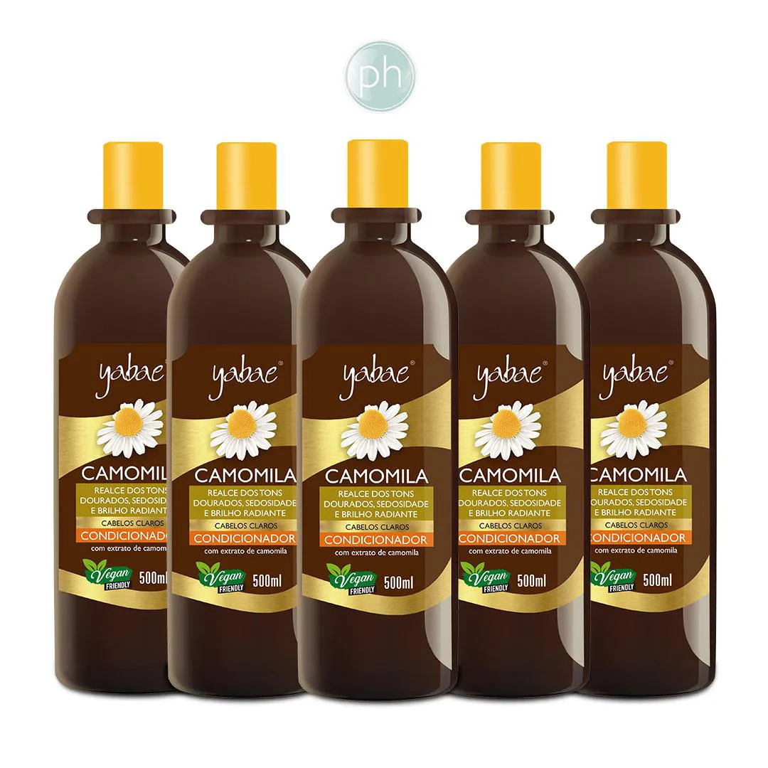 Condicionador Camomila 500ml - 5 unidades - Yabae - Vegano