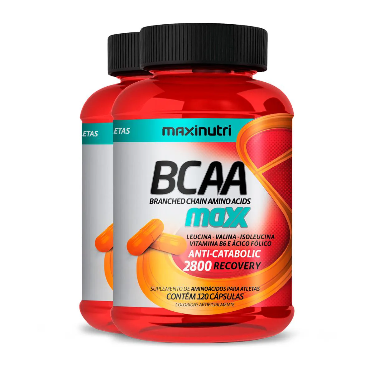 Kit 2 BCAA Maxx Maxinutri 120 Cápsulas