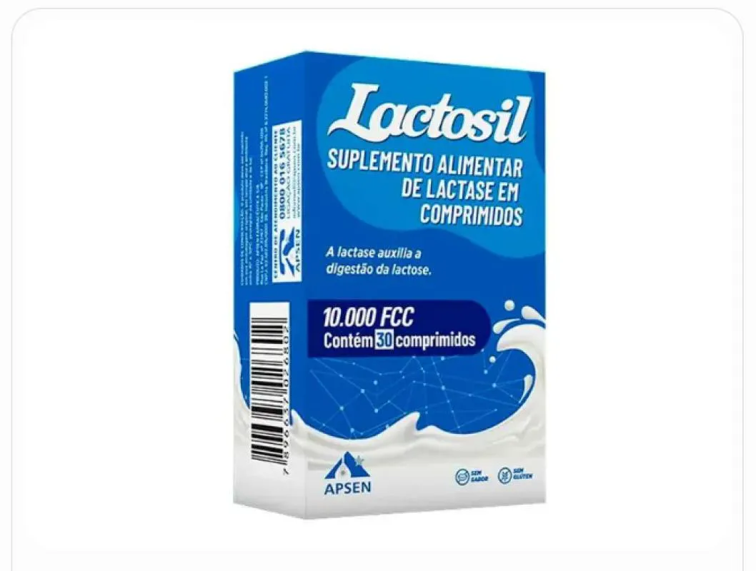 LACTOSIL 10.000 FCC ENZIMA LACTASE C/30 COMPRIMIDOS APSEN