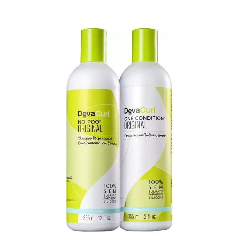 Deva Curl No-poo Shampoo 355ml + Condicionador One 355ml