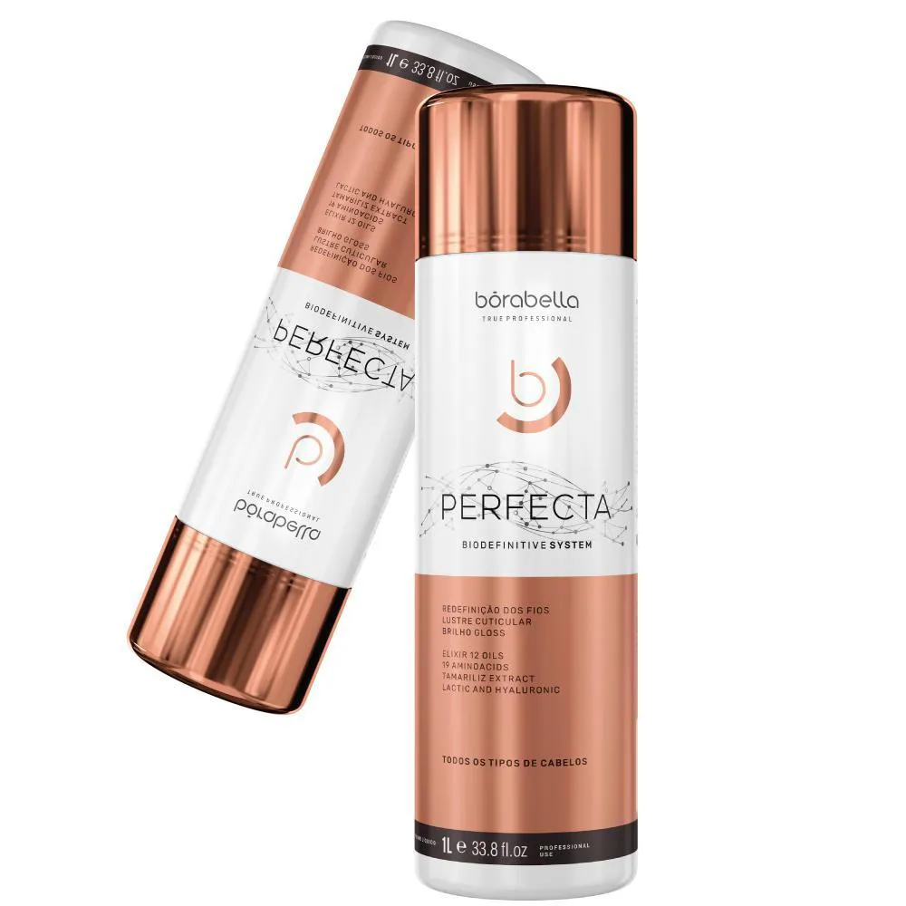 Kit 02 Escova Progressiva Perfecta Orgânica Borabella 1000ml