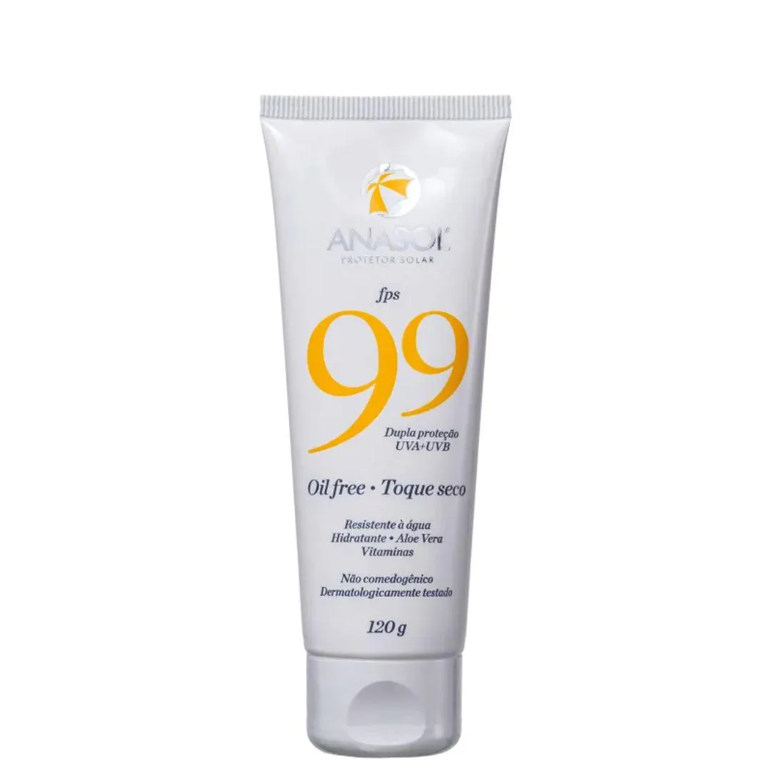 Anasol Protetor Corporal Loção Fps 99 120 gr Toque Seco Vegano