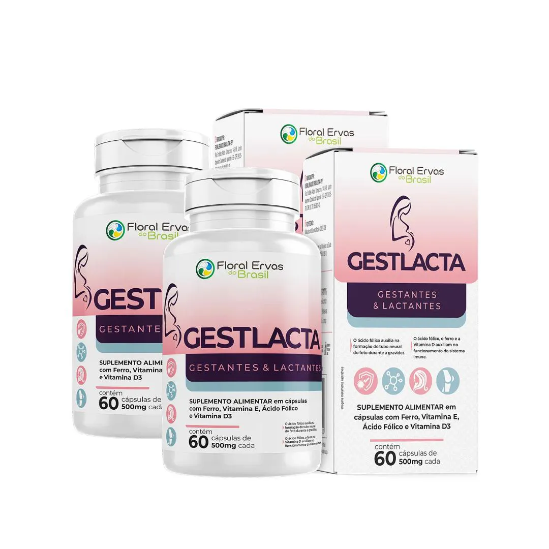 Gestlacta Vitamina E Ferro Vitamina D3 60 Capsulas - 2 Unidades