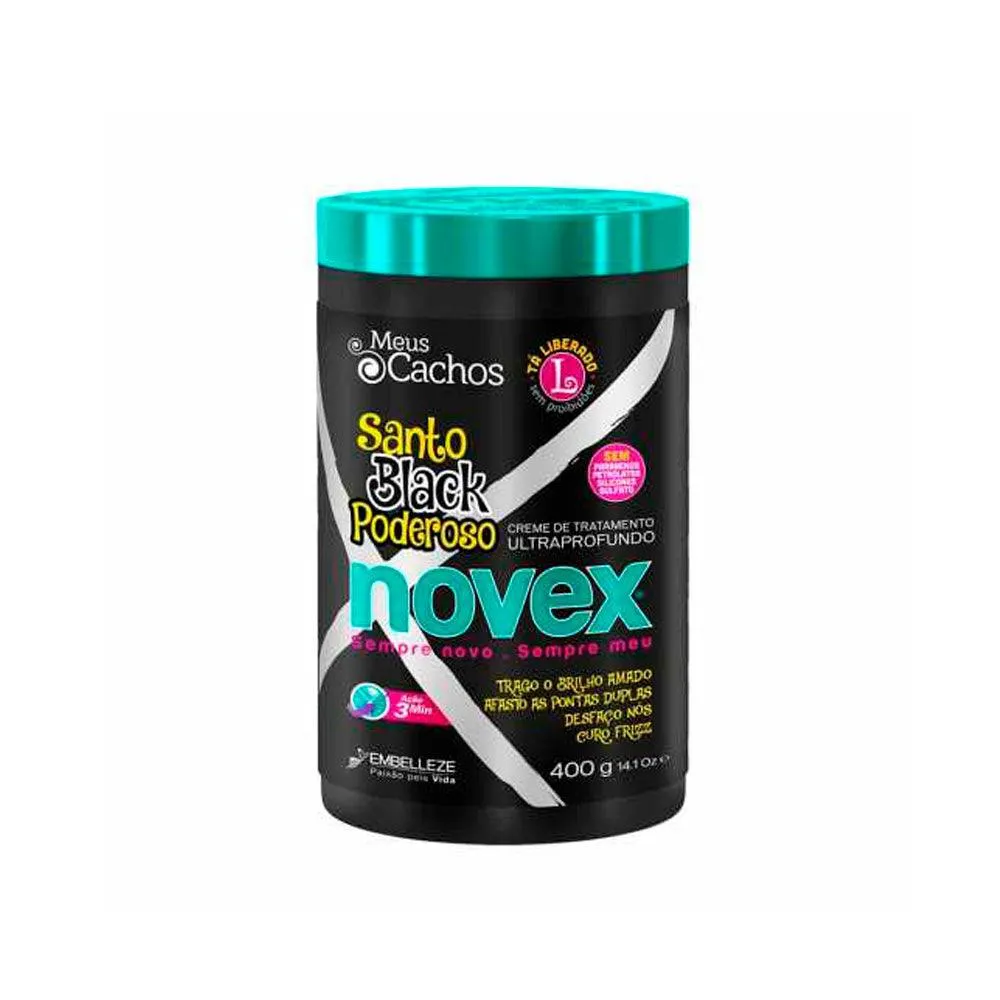 Máscara De Tratamento Novex Meus Cachos Santo Black 400g