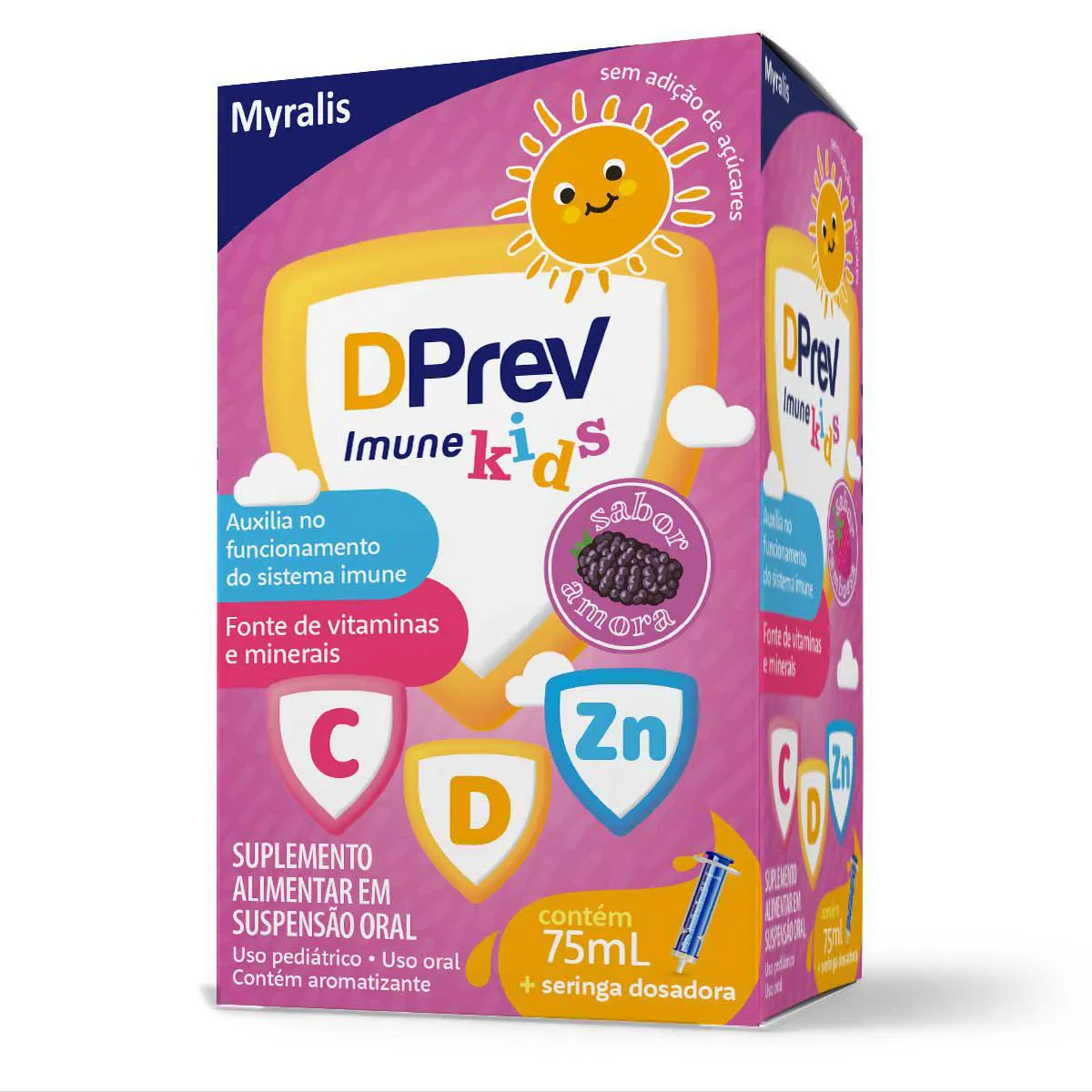 Polivitamínico DPrev Imune Kids Amora Infantil 75ml