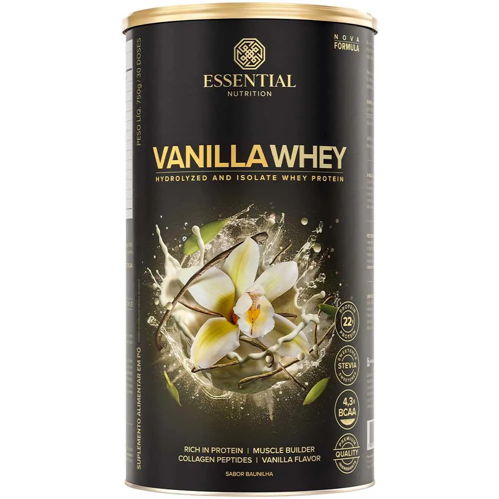 Vanilla Whey - Whey Protein Isolado + Hidrolisado  (750g) - Essential Nutrition