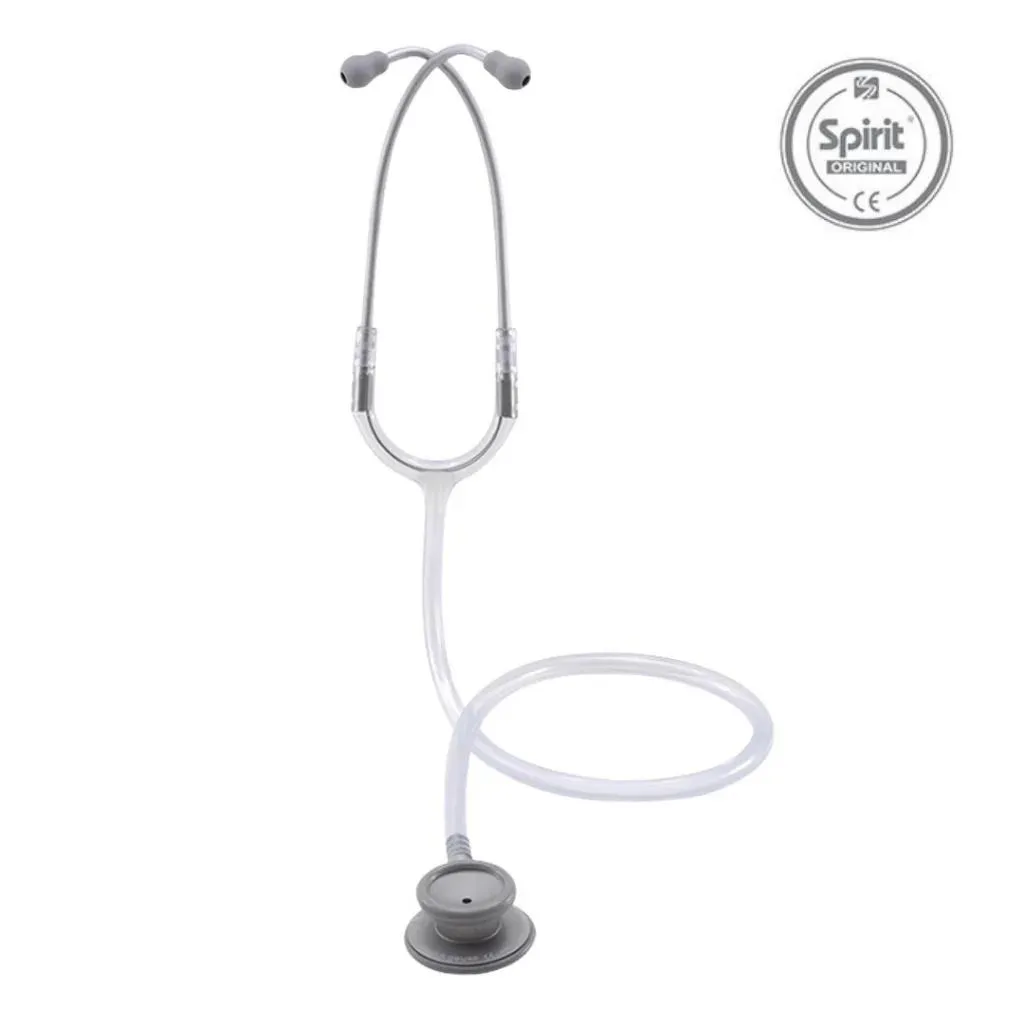 Estetoscópio Spirit MD Pro-Lite Adulto Gelo Acabamento Grafite