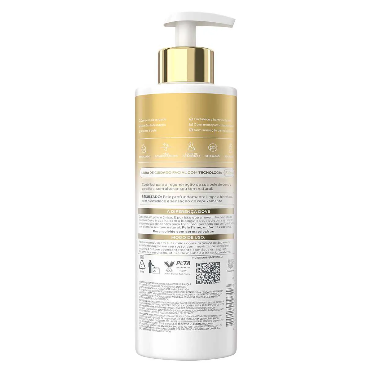 正規店仕入れの DE GEL REGENERATIVE DOVE LIMPEZA EQUILIBRA E PURIFICA FACIAL 洗顔料