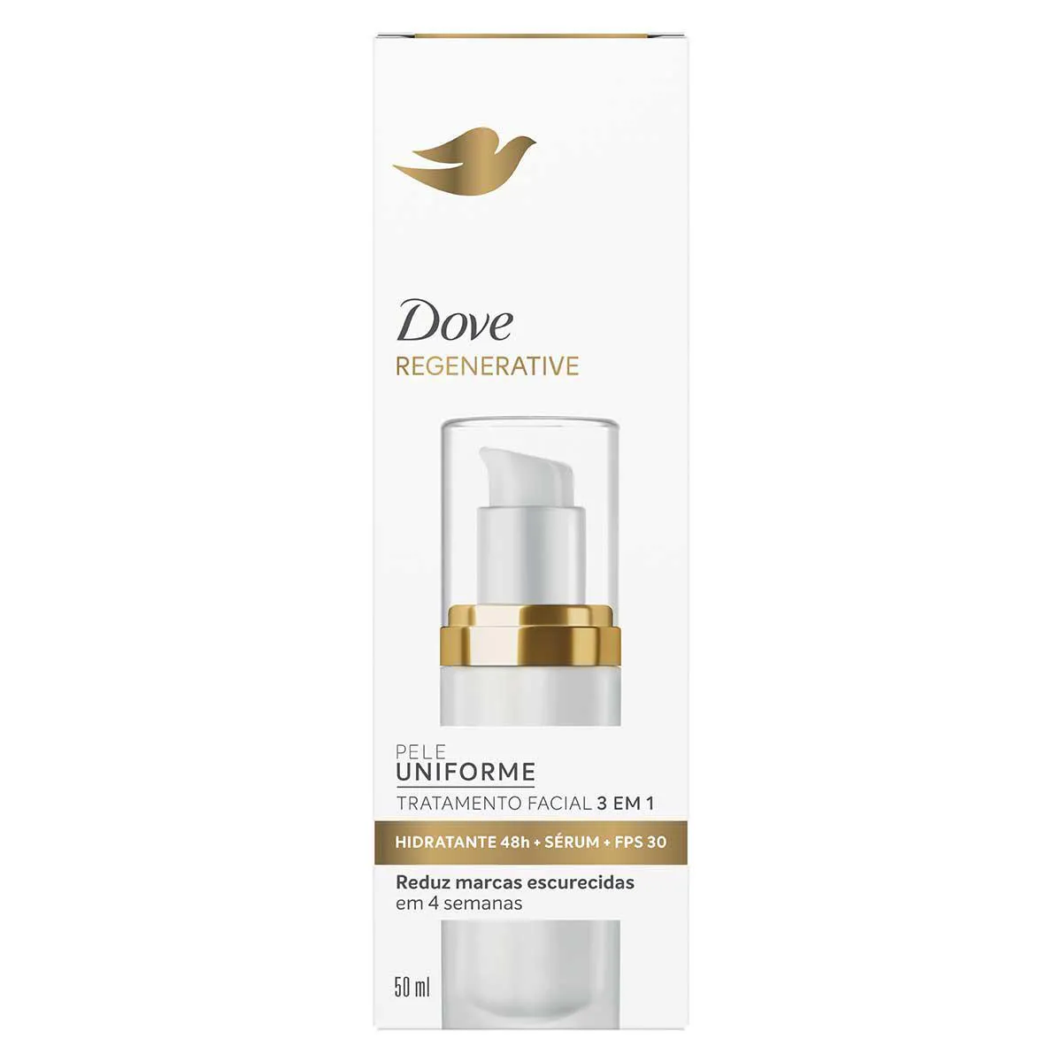 Tratamento Facial 3 em 1 Dove Regenerative FPS 30 50ml 