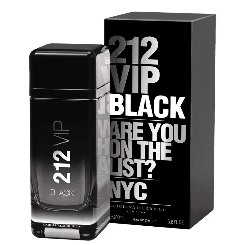 PERFUME CAROLINA HERRERA 212 VIP BLACK EAU DE PARFUM 200ML