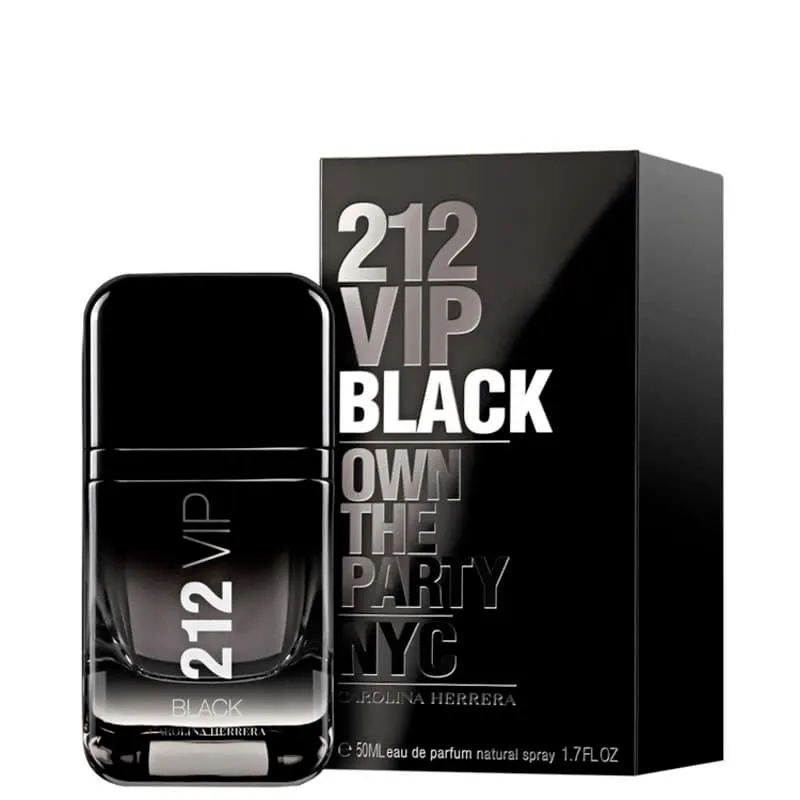PERFUME CAROLINA HERRERA 212 VIP BLACK EAU DE PARFUM 50ML