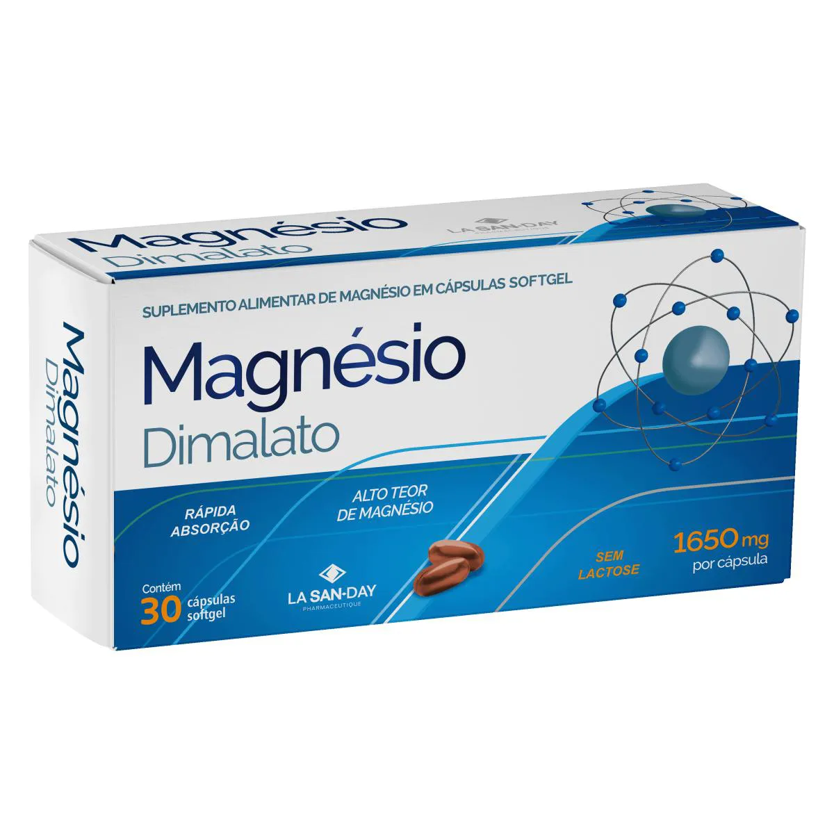 Magnésio Dimalato (30 Cápsulas)