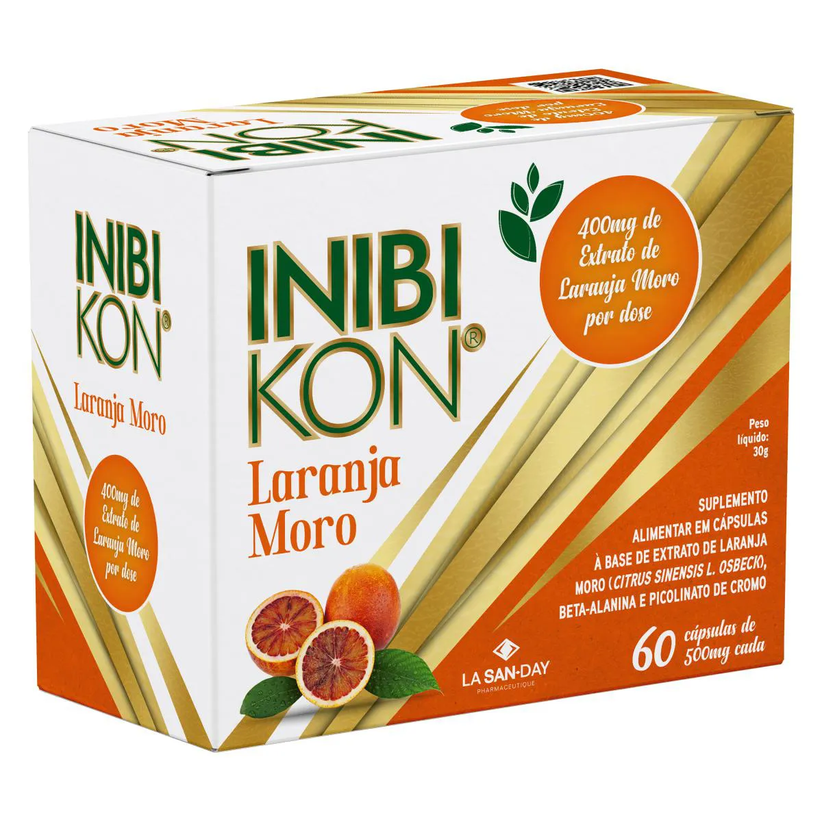 Suplemento Alimentar Inibikon Laranja Moro - 60 Cápsulas - La San Day