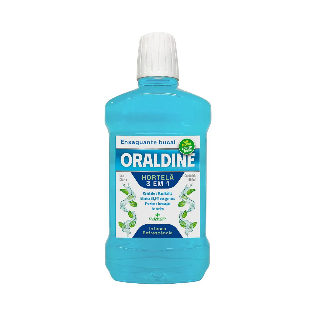 Enxaguante Bucal Oraldine Hortelã Sem Álcool - 500ml - La San Day