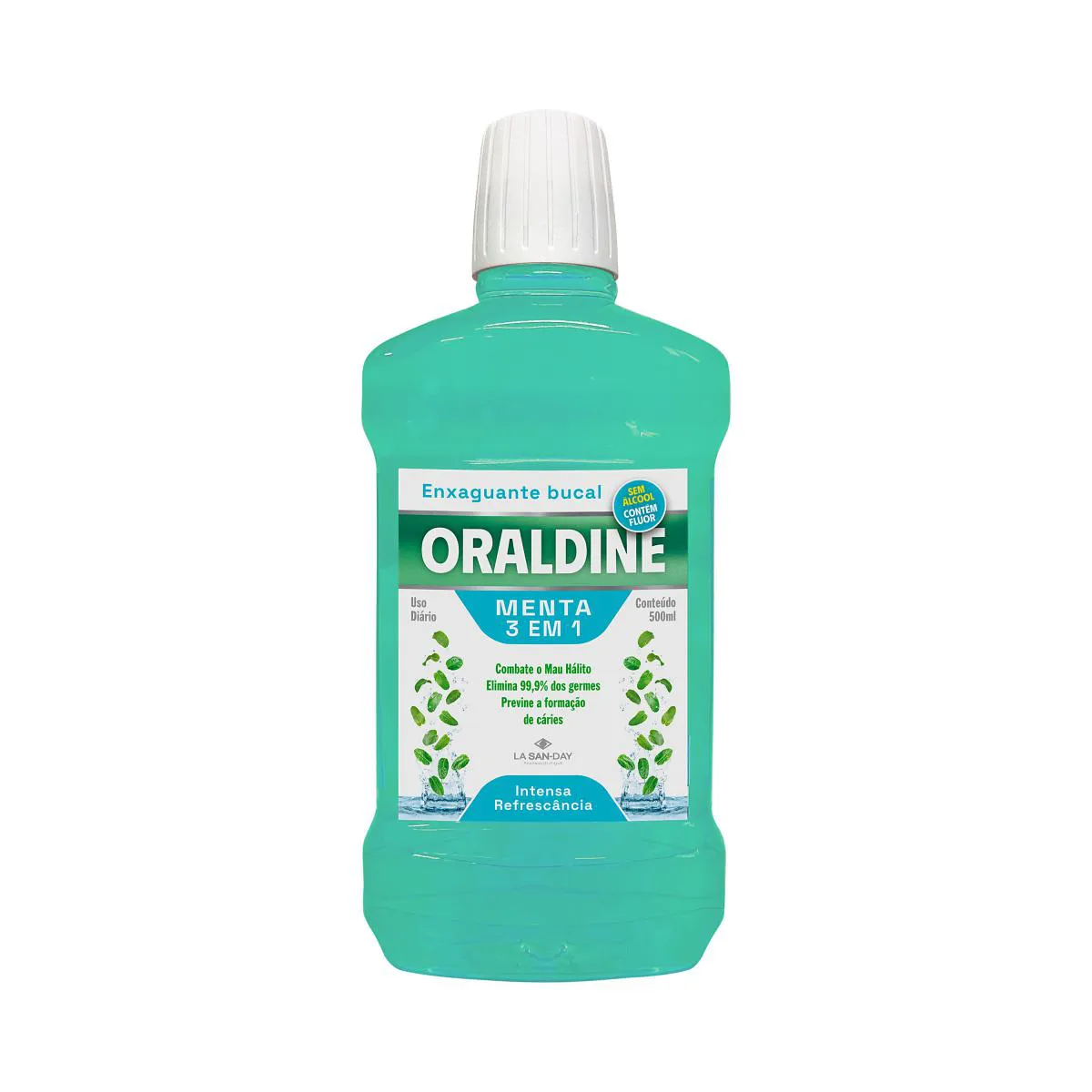 Enxaguante Bucal Oraldine Menta Sem Álcool - 500ml - La San Day