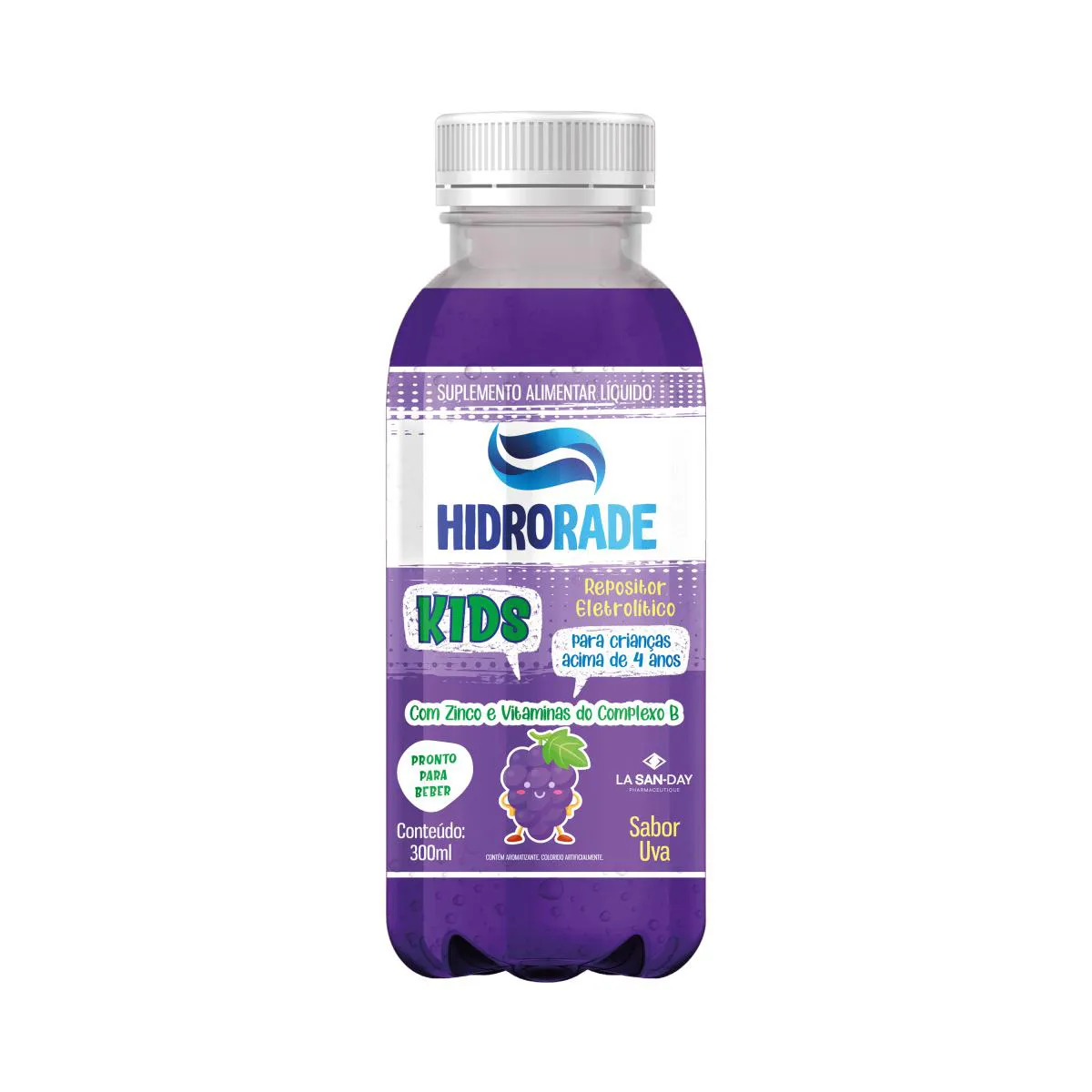 Isotônico Hidrorade Kids Sabor Uva - 300ml - La San Day