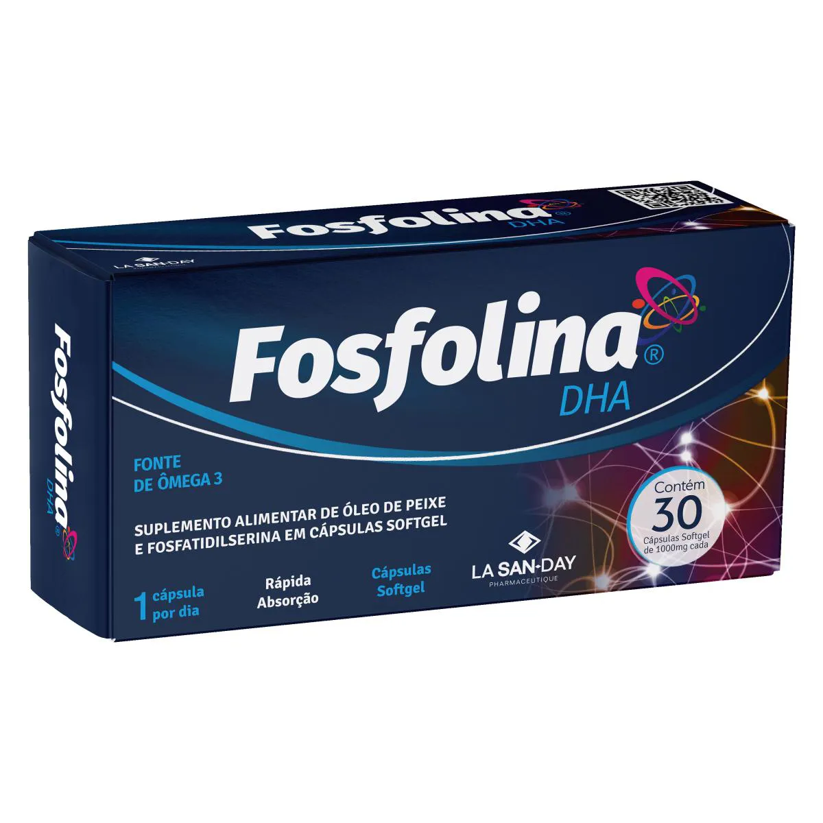Suplemento Alimentar Fosfolina DHA - 30 Cápsulas - La San Day