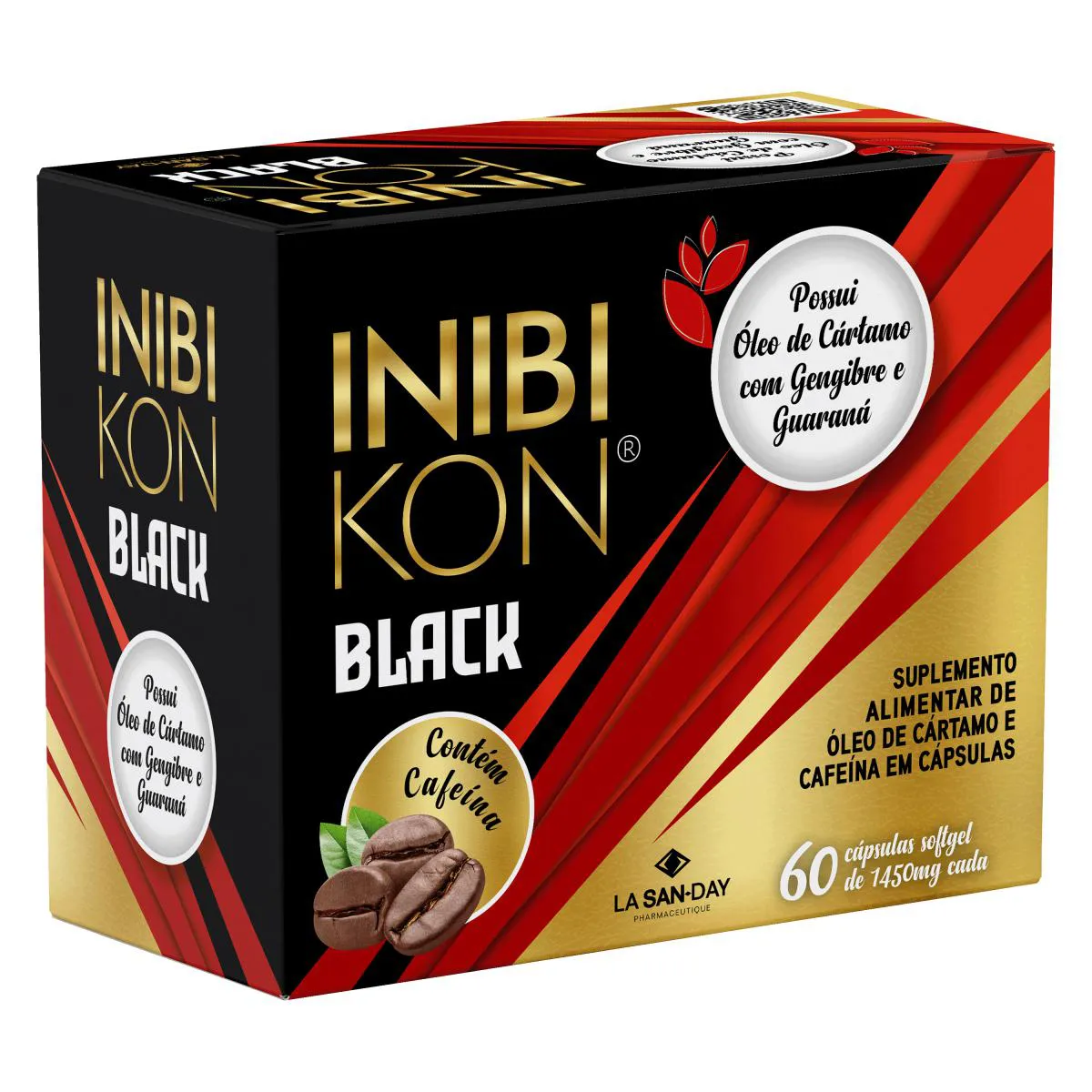 Suplemento Alimentar Inibikon Black - 60 Cápsulas - La San Day
