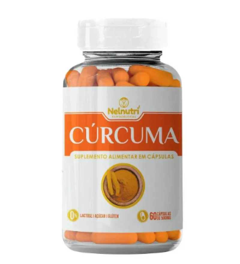Cúrcuma Suplento  60 Cápsulas - Nelnutri