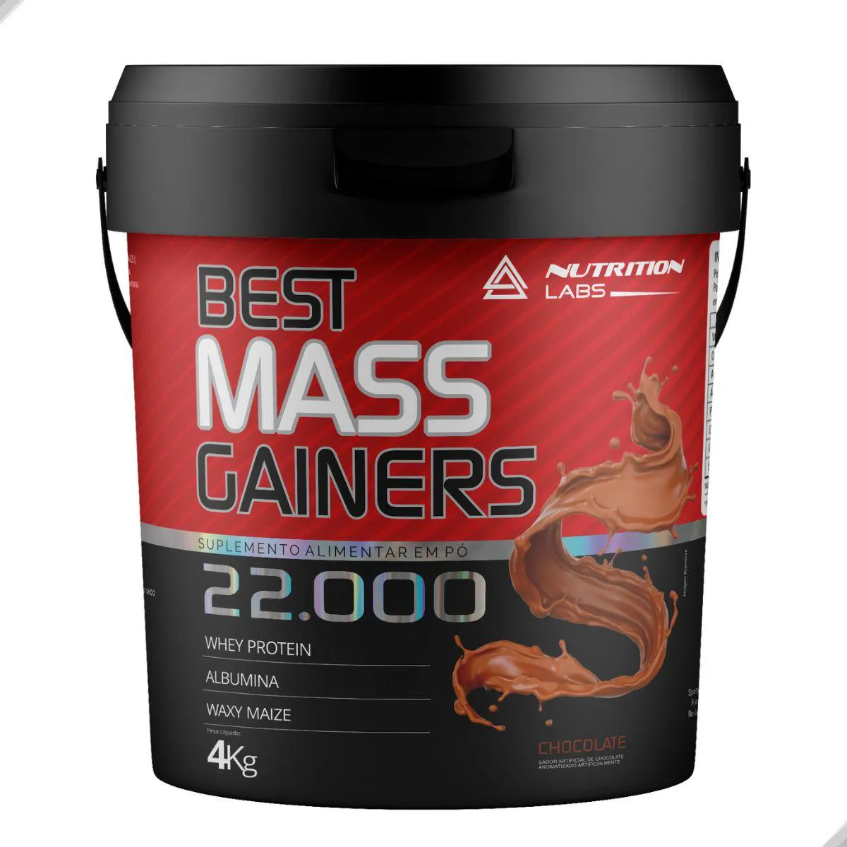 Hipercalorico Best Mass Gainers 4kg - Nutrition Labs Chocolate