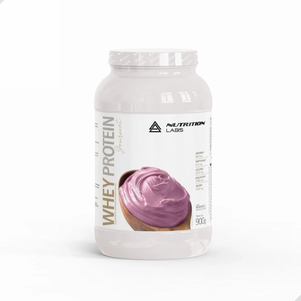 Whey Protein Gourmet 900g Nutrition Labs Morango