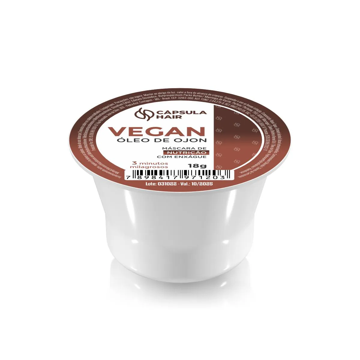 CÁPSULA HAIR VEGAN OJON 18GR