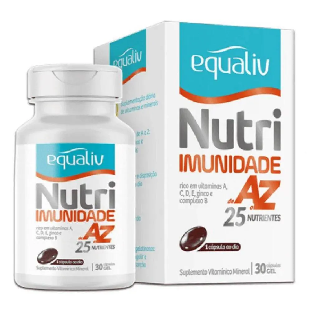 Nutri Imunidade A Z Vitamina 25 Nutrientes 30 Cáps Equaliv Natural