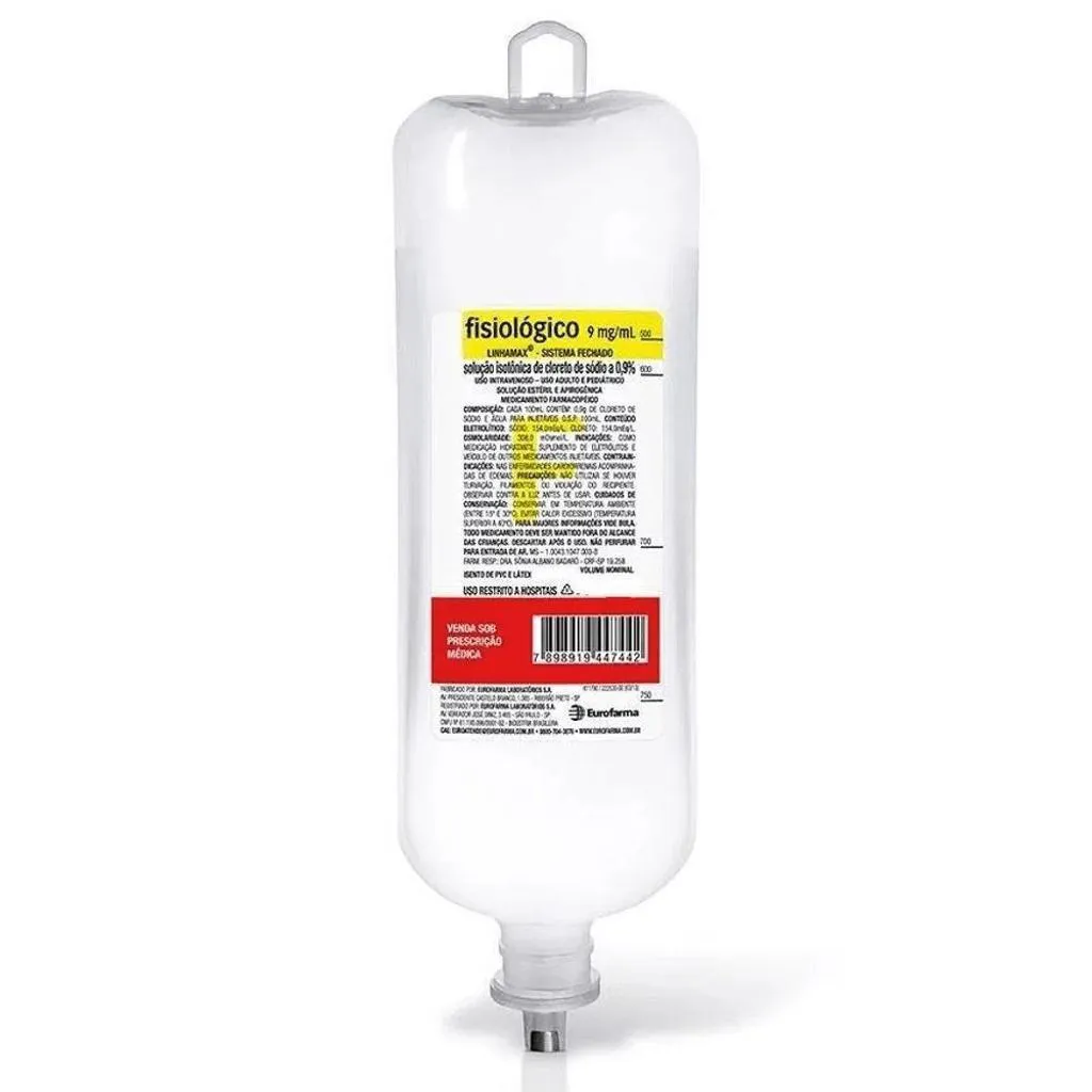 Soro Fisiologico 0,9% 500ml Sistema Fechado 1066463 | Drogasil