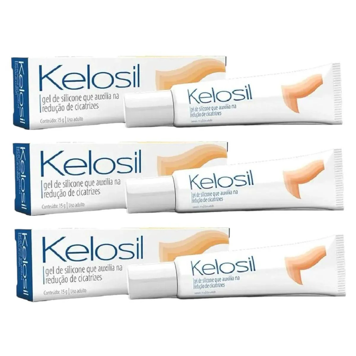 3 - Kelosil Gel Silicone Reducao De Cicatrizes Queloides 15g 1066818 ...