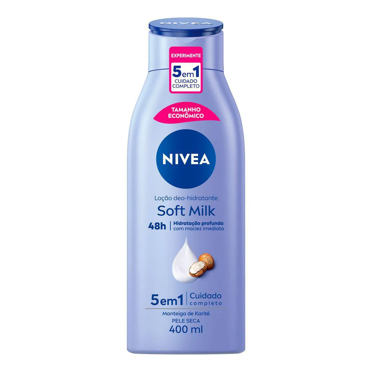 Hidratante Desodorante Nivea Soft Milk Pele Seca com 400ml