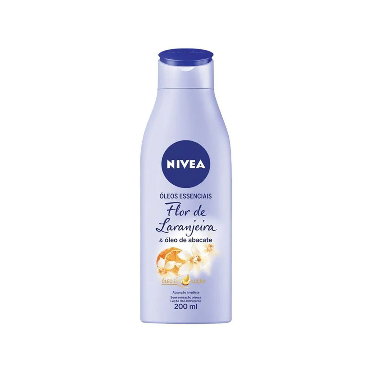 Loção Hidratante Nivea Óleos Essenciais Flor de Laranjeira & Óleo de Abacate 200ml