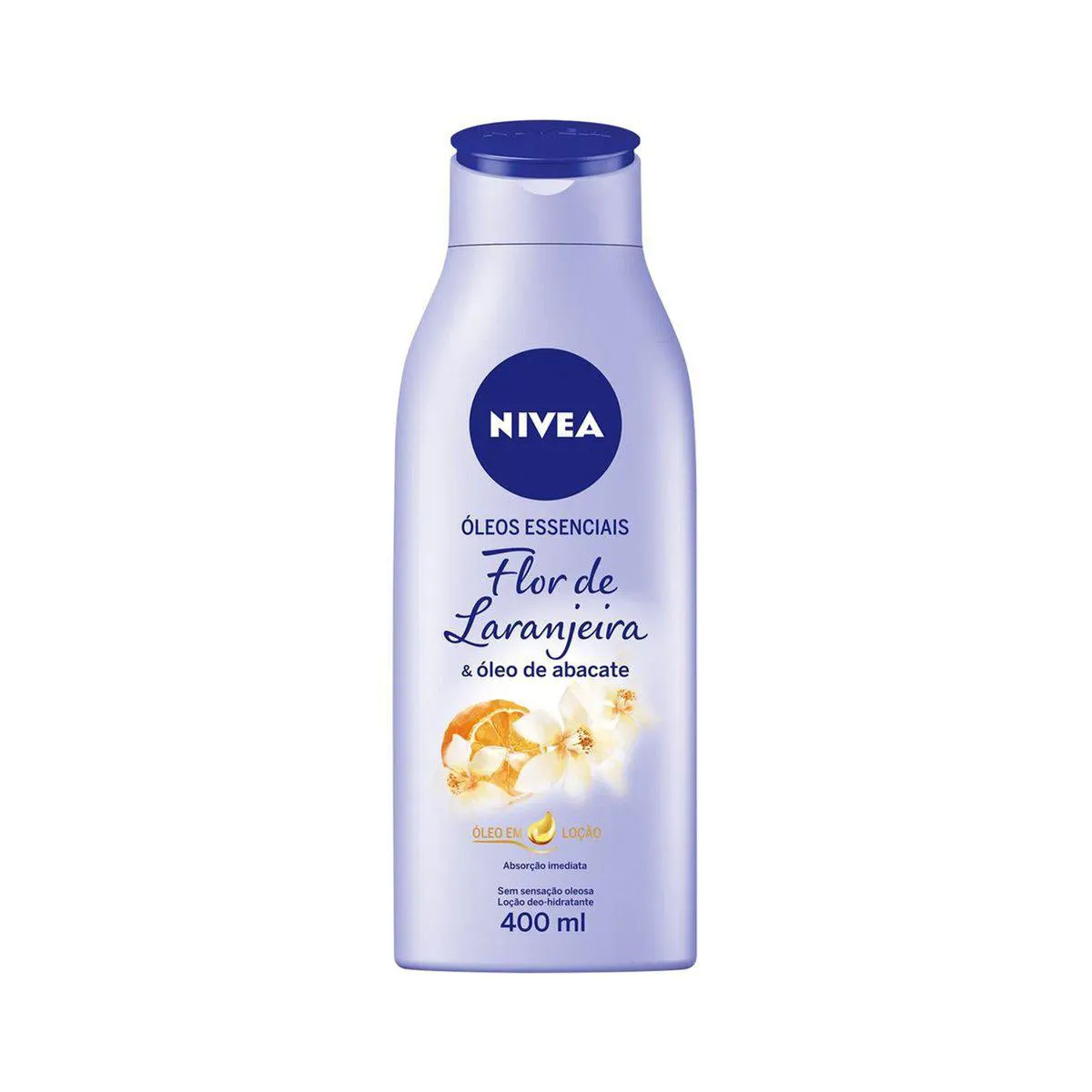 Loção Hidratante Nivea Óleos Essenciais Flor de Laranjeira & Óleo de Abacate 400ml